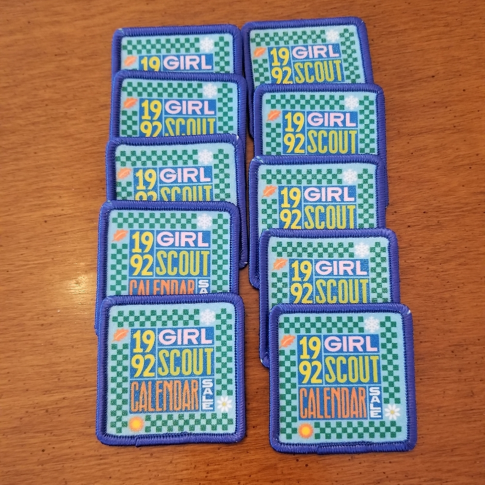 1992 Girl Scouts Calendar Sale patch
